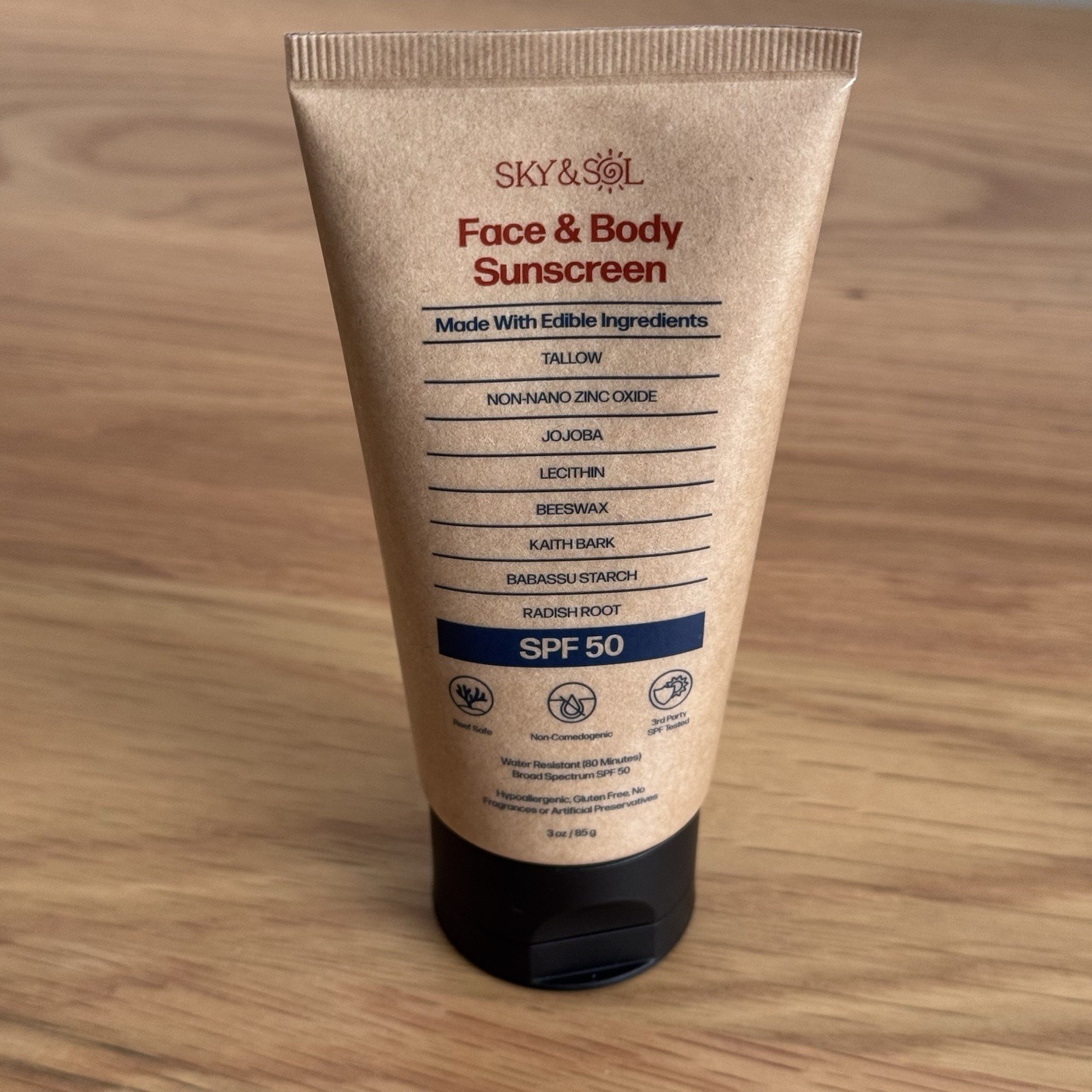 SKY & SOL Mineral Sunscreen SPF 50, SEALED - 3 oz 85 g Face & Body Exp 5/2028
