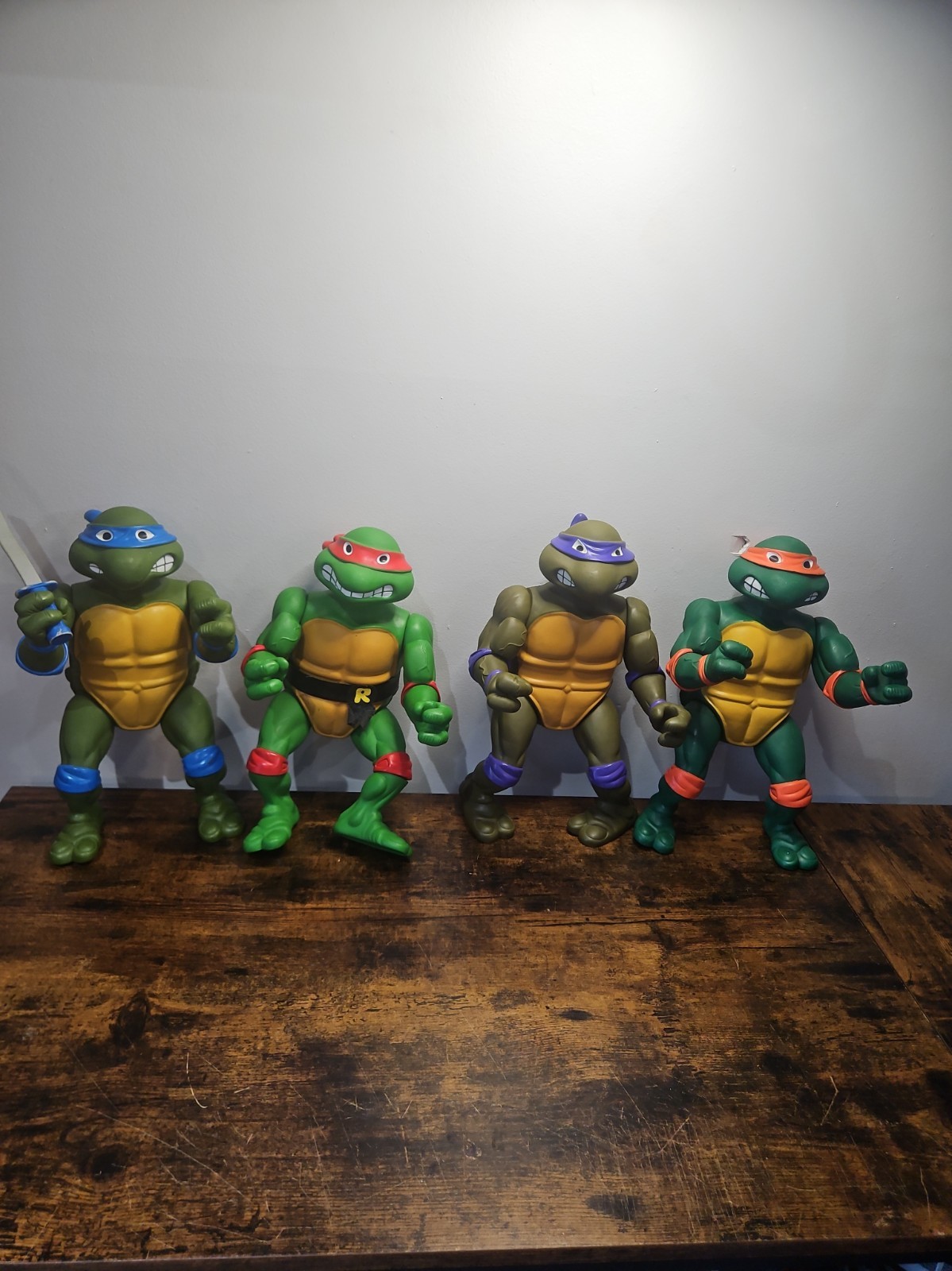 Playmates Toys Mirage Studios 1989 Teenage Mutant Ninja Turtles Set Of Four 13in