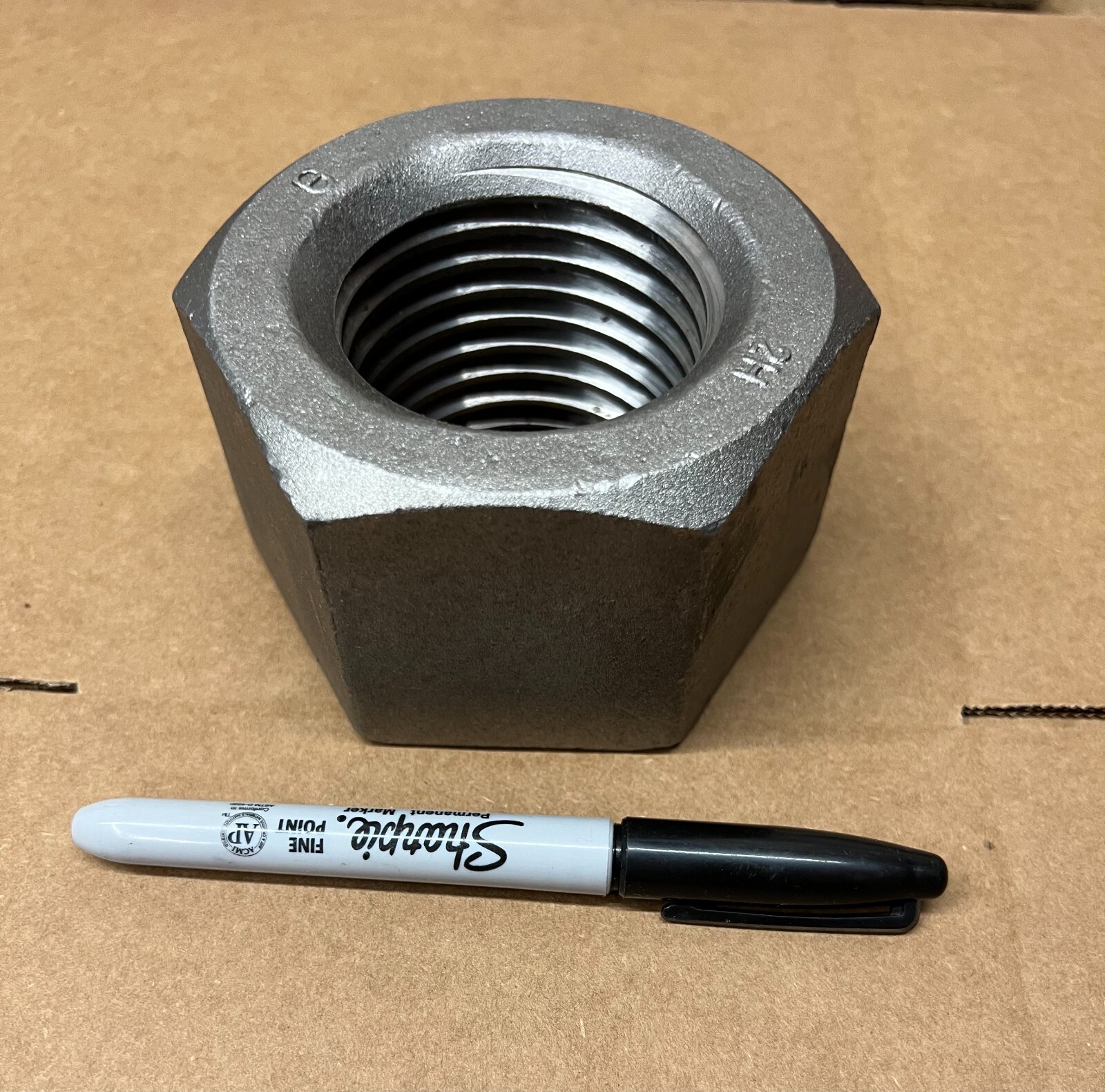 (1) 2 3/4 -8 Heavy Hex Nuts A194 2H Large Big Huge HEAVY DUTY 2.75-8 (7 LBS/ea)