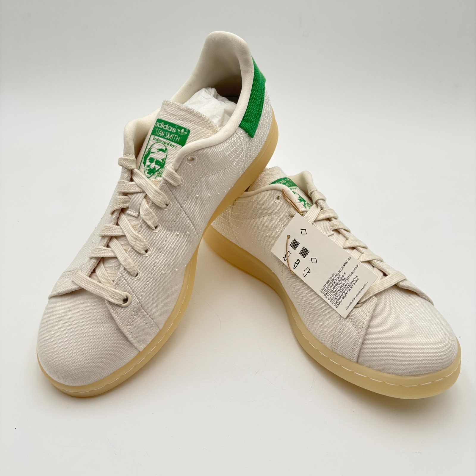 Adidas Stan Smith Primeblue Shoes Mens Size 9 White Green Sneakers FX5599 New