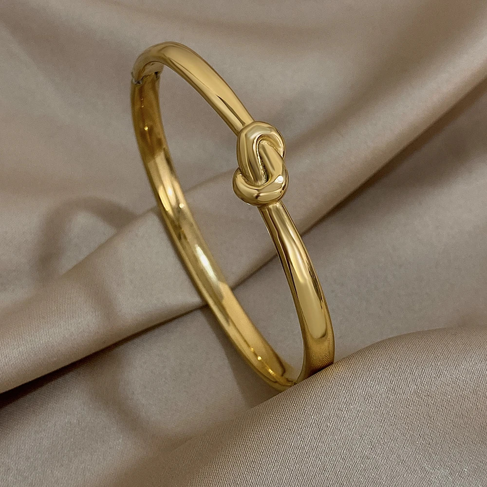 Vintage Style Knot Bracelet Bangle Cuff Womens Gift