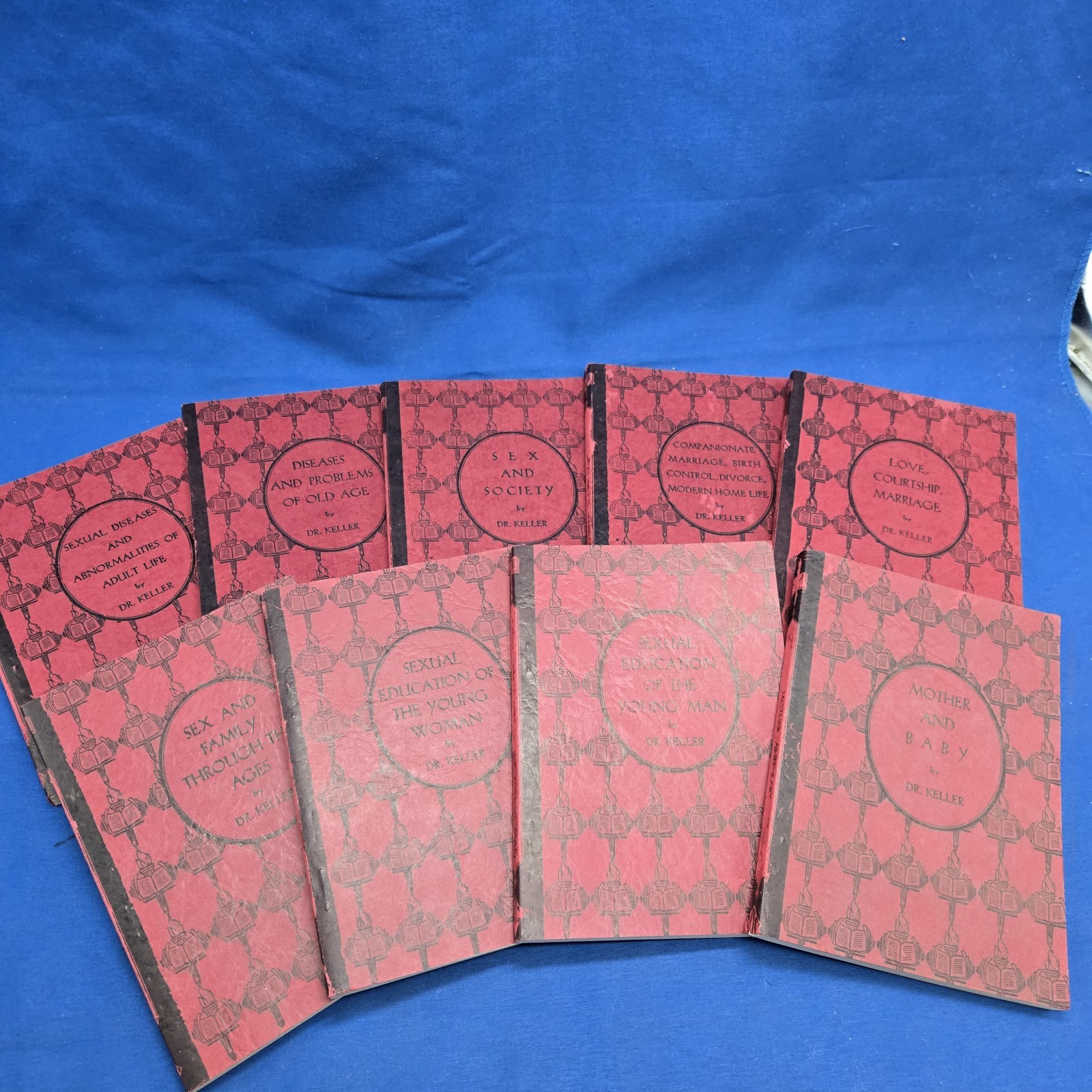 Vintage Sexual Education Series Lot 9 Dr Keller Paperback 1928 Sex Ed Book