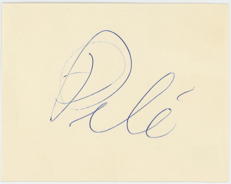 Pele Brazilian Soccer Legend Autographed Signed Album Page AMCo 31889