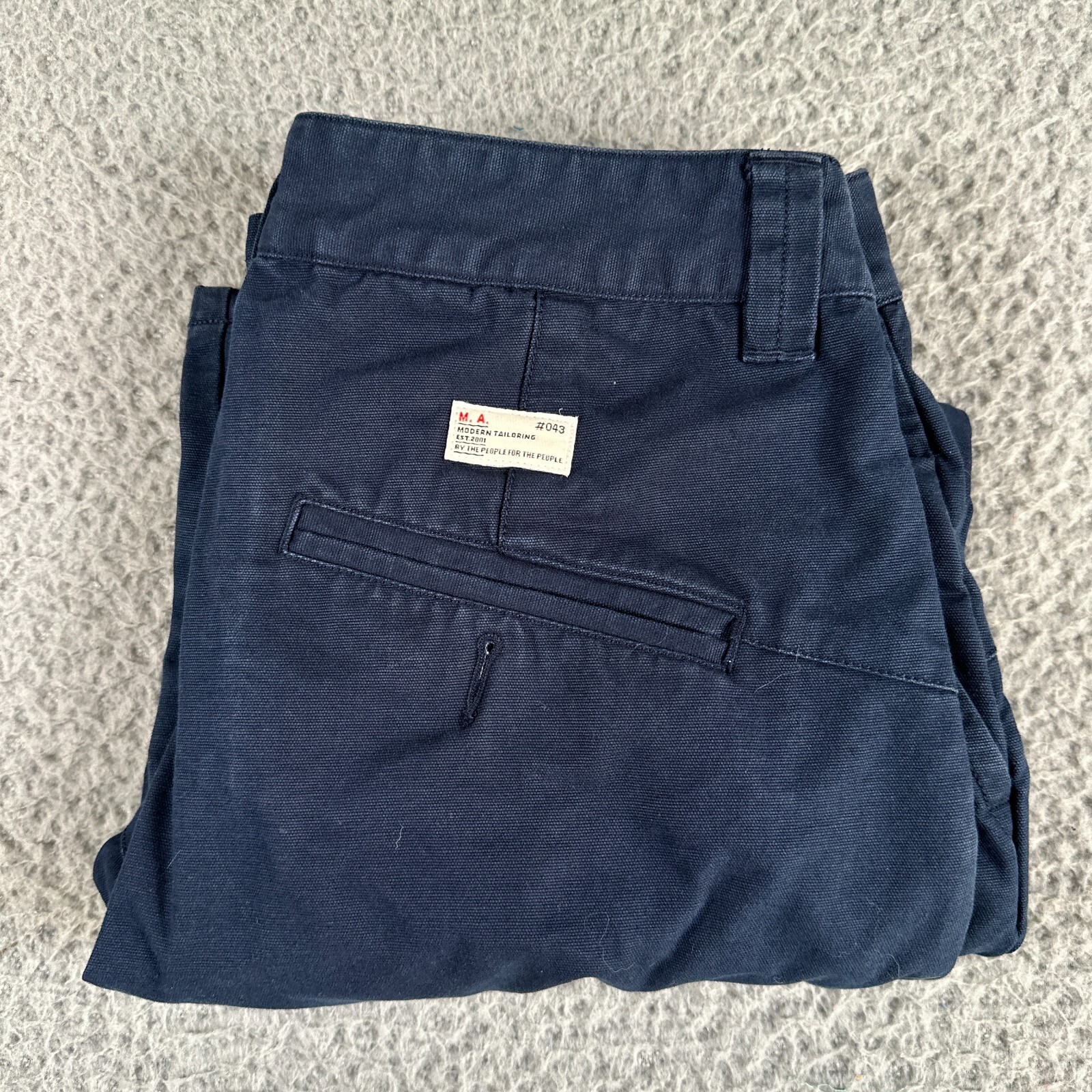 Marshall Artist Pants Mens Size 32(31 Measured) Blue Chino Straight Leg Cotton