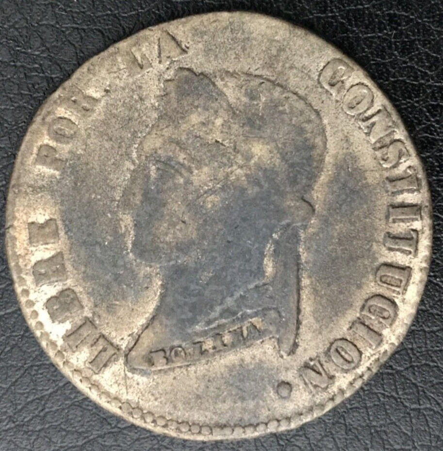 🇧🇴 BOLIVIA REPUBLIC  1854 PTS-MJ  4 SOLES  COIN RESTRIKE FROM 1827-1829  🇧🇴