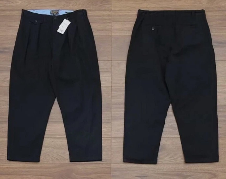 Beams Plus Double Fold Tapered Pants Cropped pants