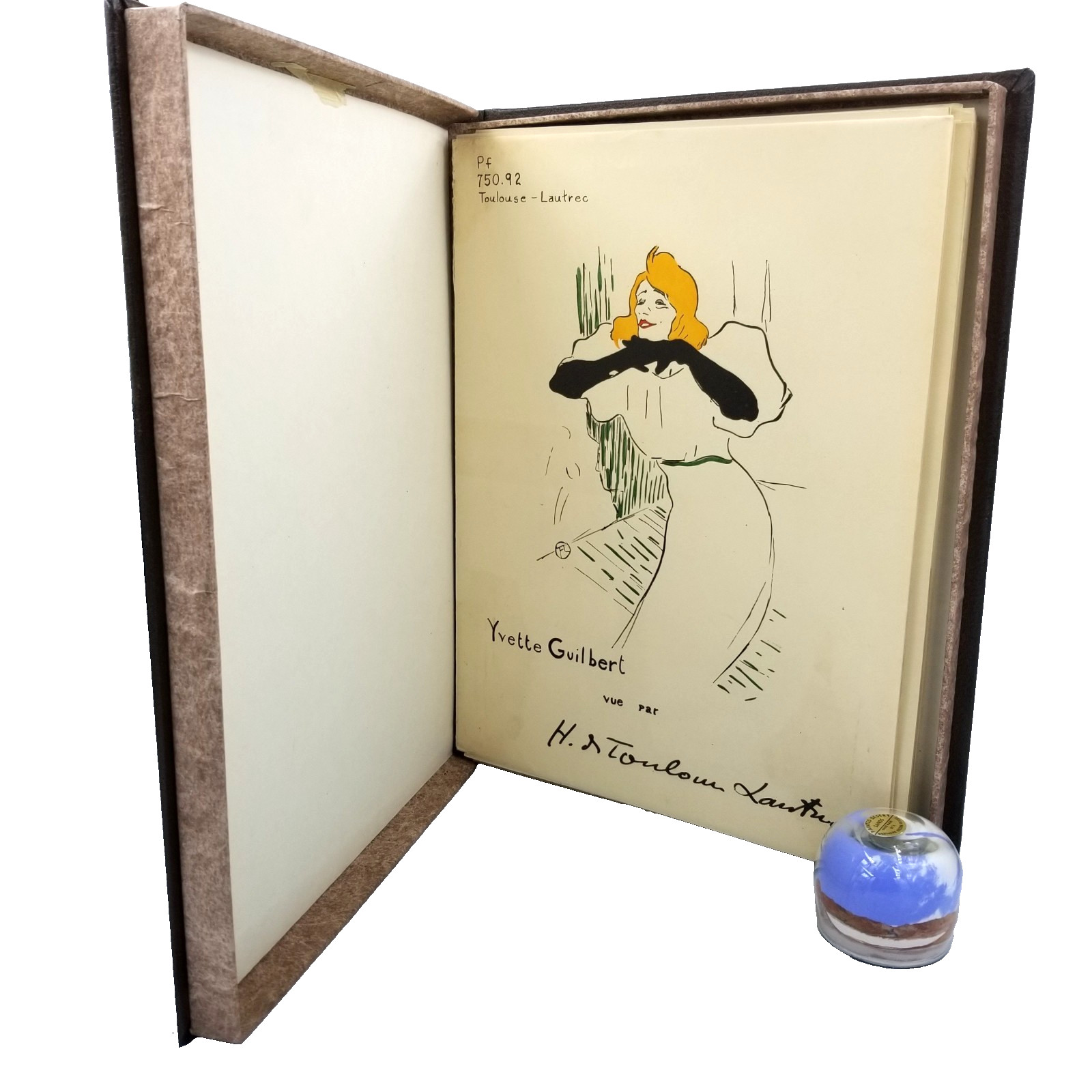 Yvette Guilbert by Toulouse-Lautrec – 1950 Au Pont des Arts Limited Portfolio