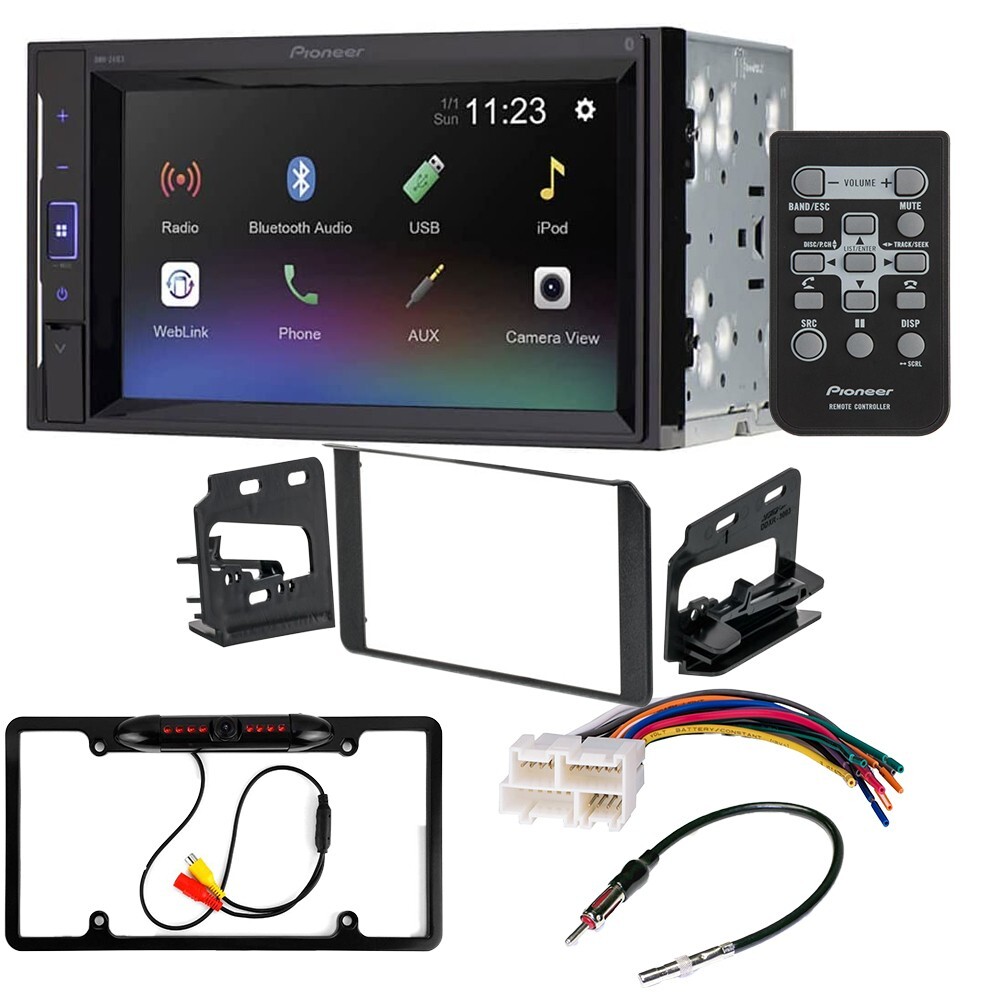 Pioneer DMH-241EX Bluetooth Car Stereo Cam Package for 1995-02 GM C/K Full Size Pioneer DMH-241EX Bluetooth Car Stereo Cam Package for 1995-02 GM C/K Full Size