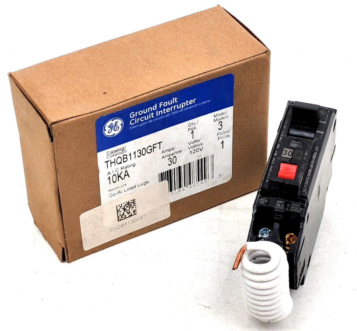 THQB1130GFT GE 30 Amp 120 Volt Circuit Breaker - Next Day Option - New THQB1130GFT GE 30 Amp 120 Volt Circuit Breaker - Next Day Option - New