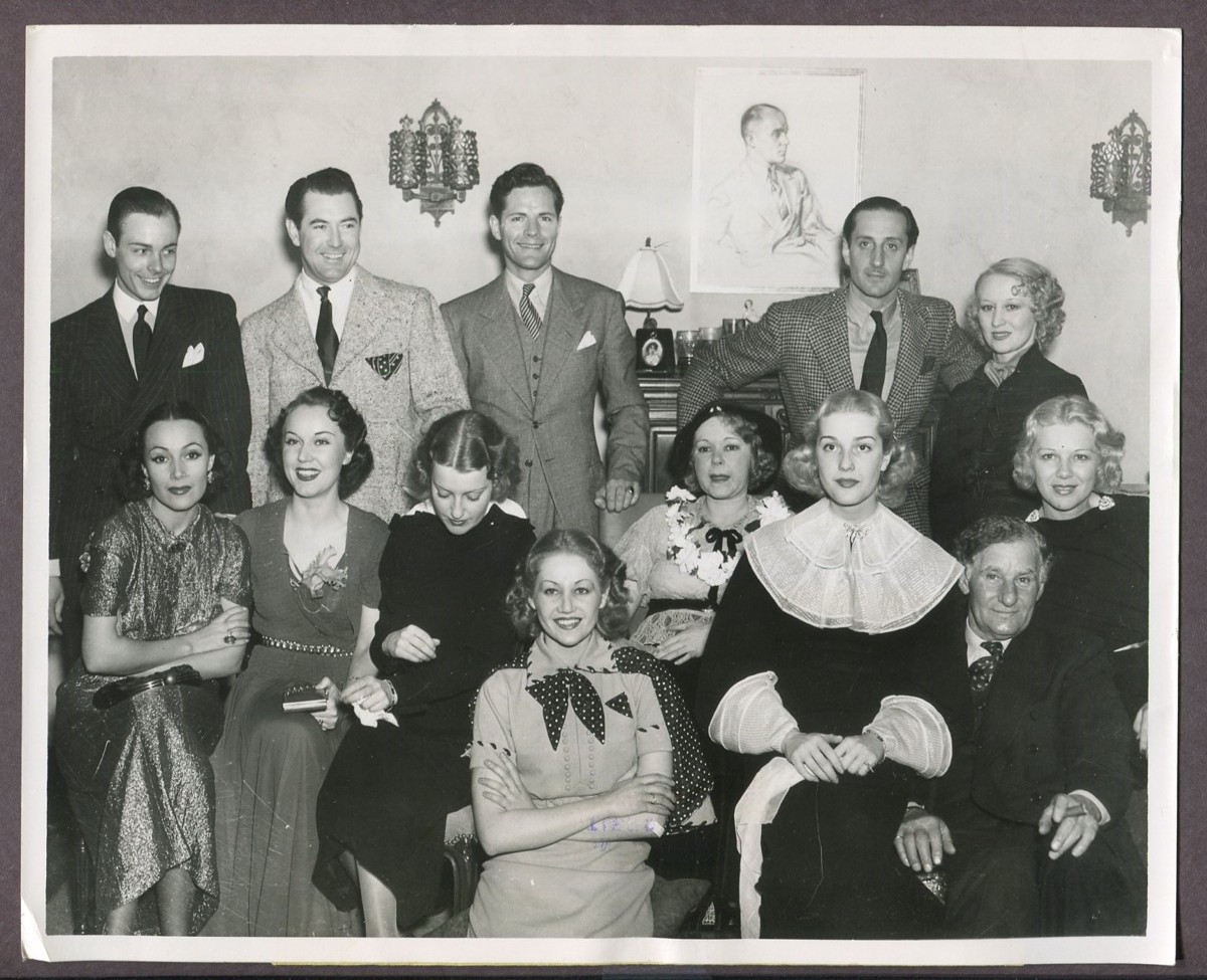Fay Wray, Jeanette MacDonald, Deloris Del Rio 1936 Photo Basil Rathbone J5685