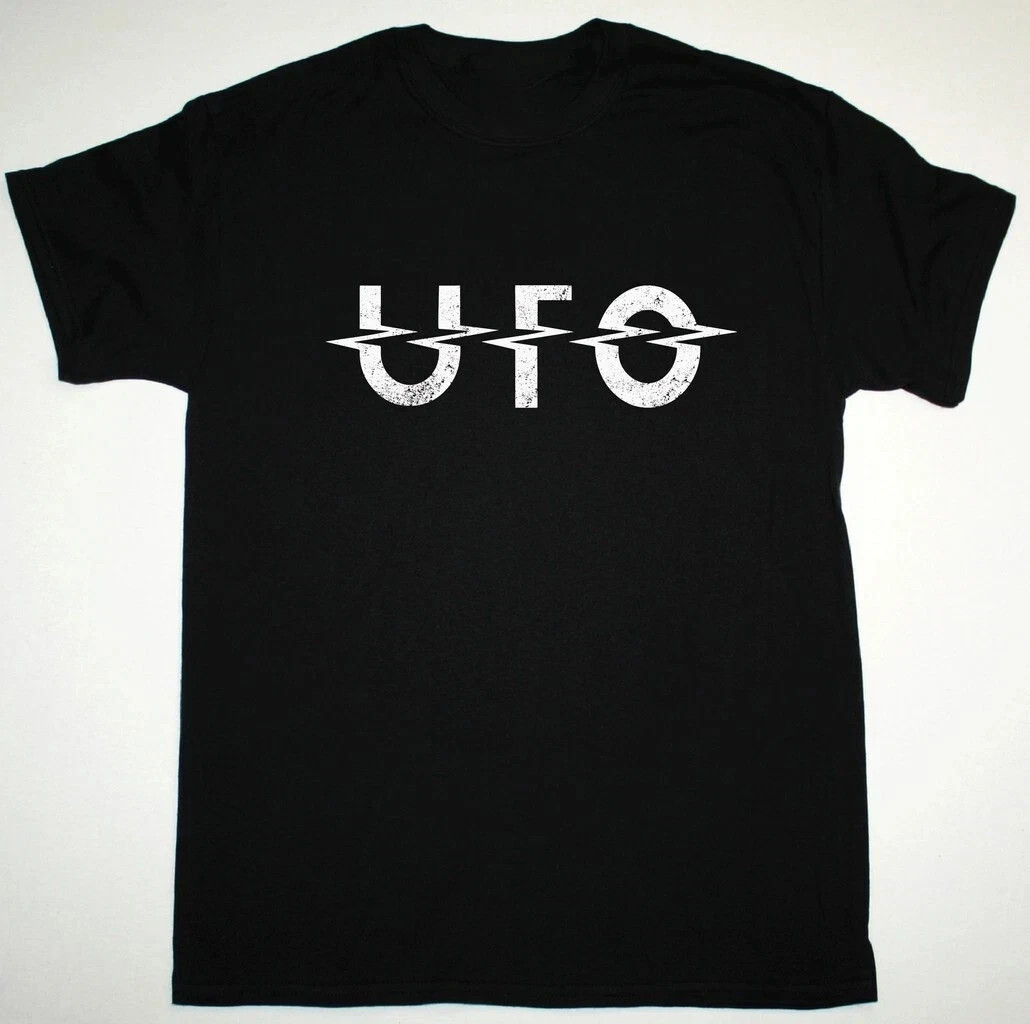 UFO Vintage British Hard Rock Band Logo Music Graphic T-Shirt