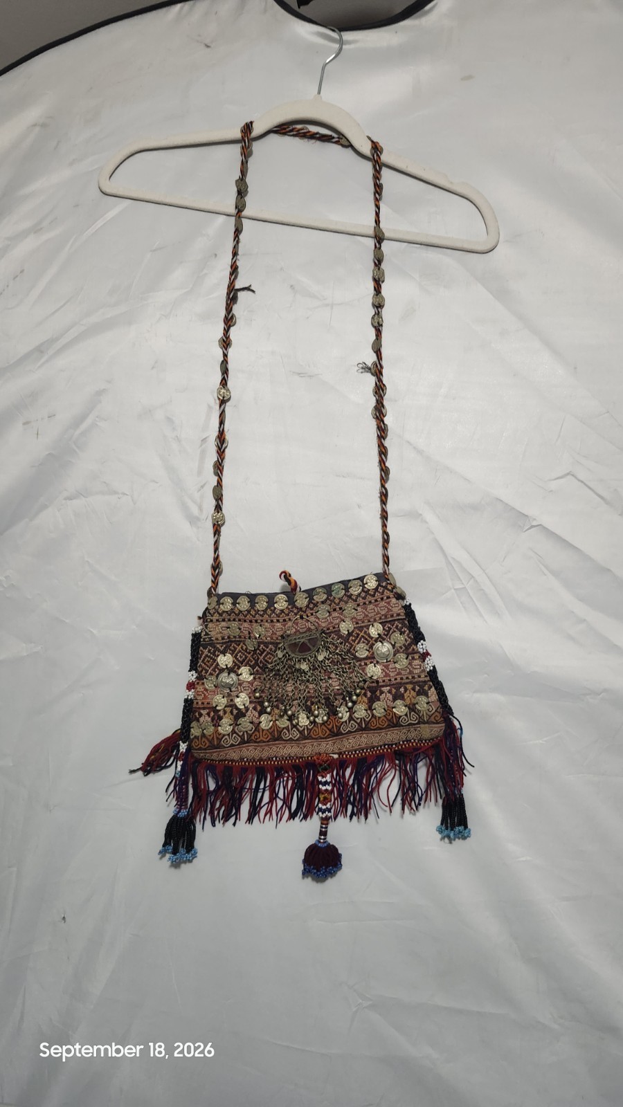 Authentic Vintage Afghan Kuchi Tribal Bag – Hand-Embroidered Nomadic Boho... Authentic Vintage Afghan Kuchi Tribal Bag – Hand-Embroidered Nomadic Boho...