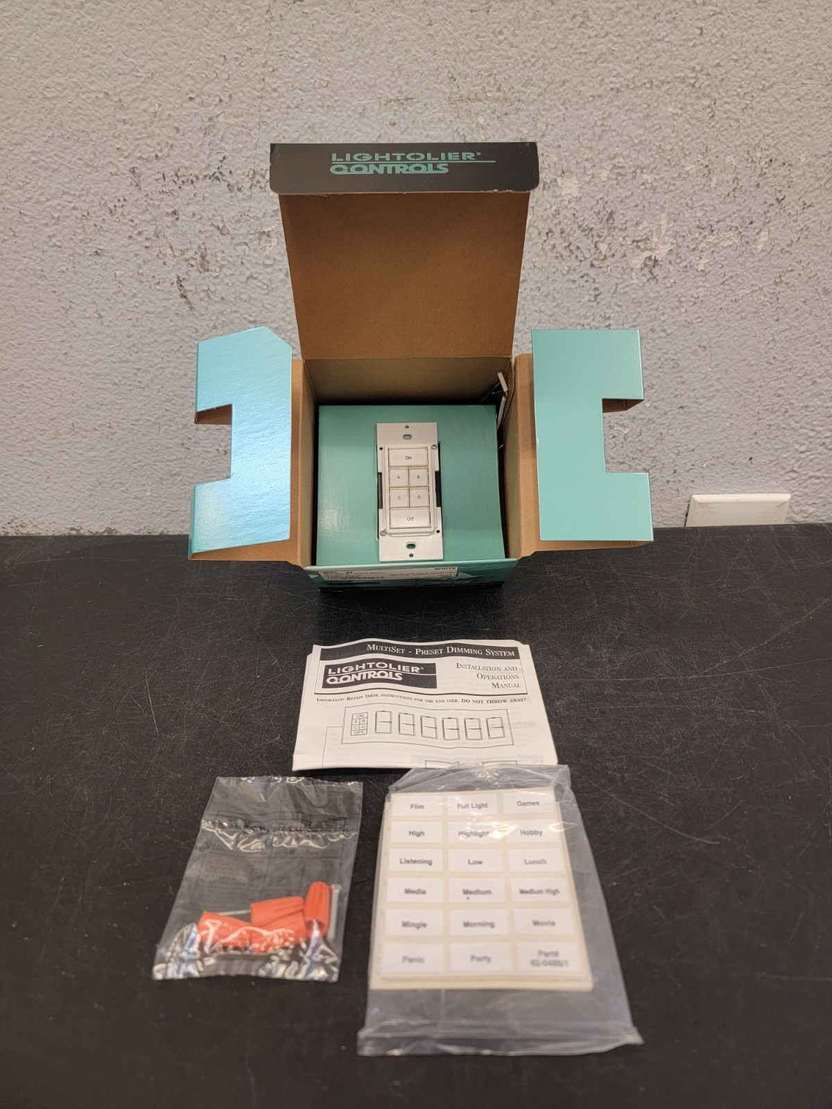 Lightolier Controls Six Button Scene Master MS5-W - White NEW OPEN BOX