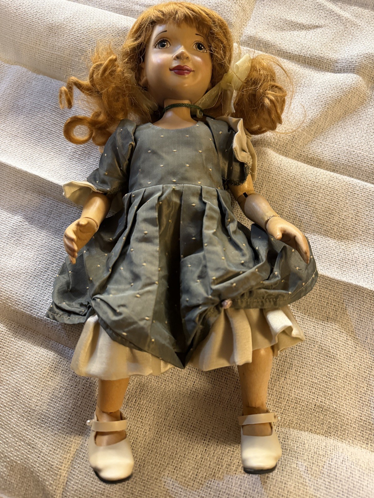 Xenis Canadian Made Jointed Wood Doll 12
