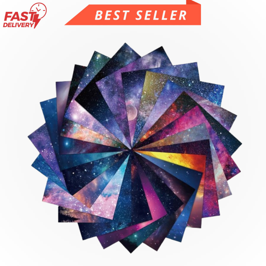 48 Sheets Galaxy Scrapbook Paper 12x12\