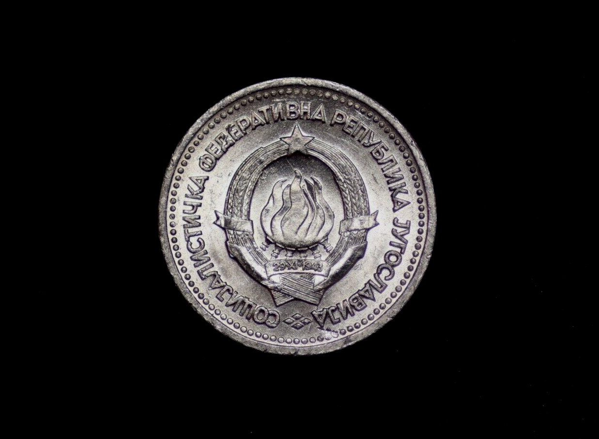 YUGOSLAVIA 1 DINARA KM-36 1963 x 50 LOT NON EXIST COUNTRY NAME UNC COIN SERBIA