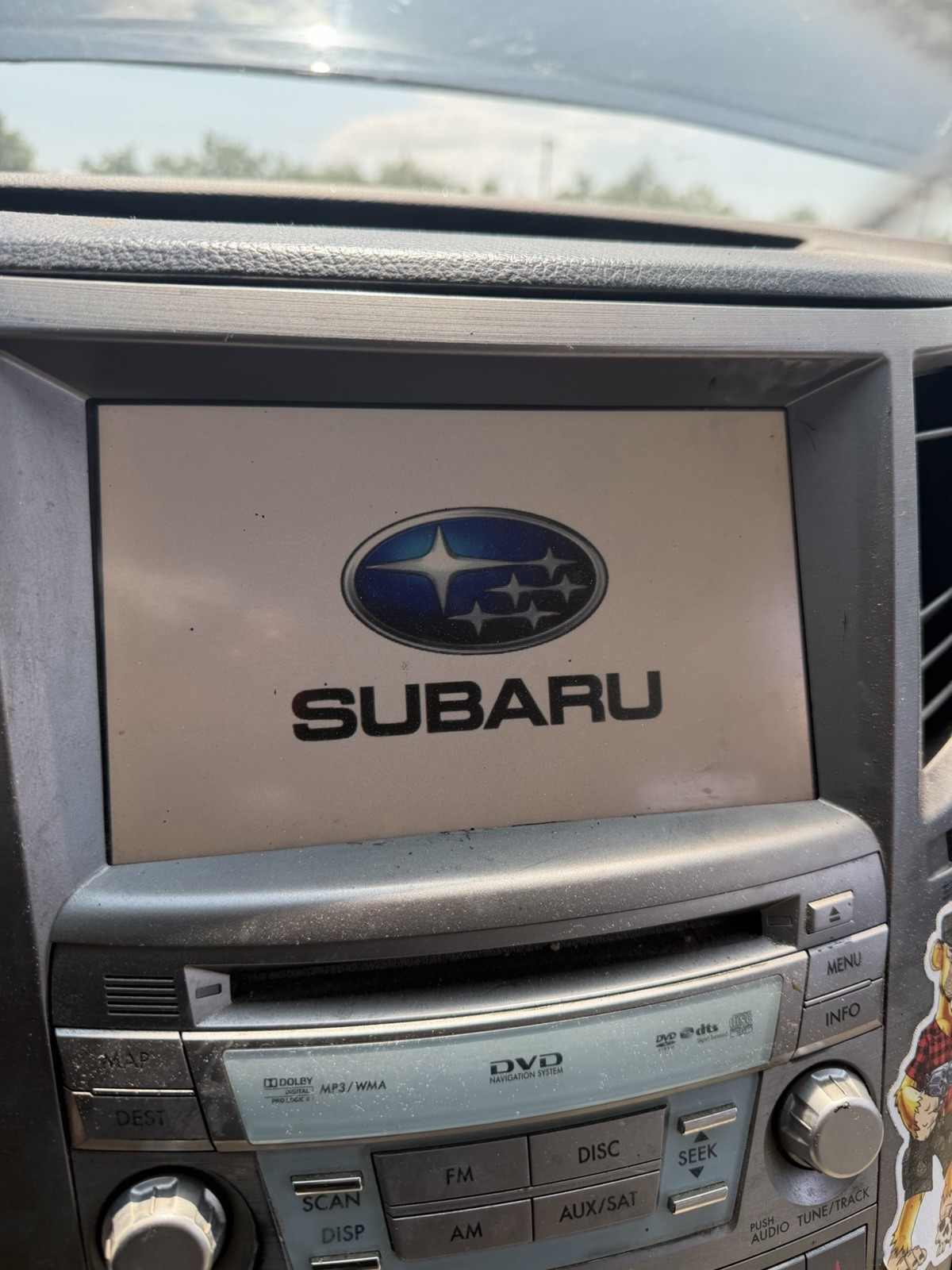 2010-2012 Subaru Legacy AM FM CD DVD XM Navigation Radio Display Screen OEM