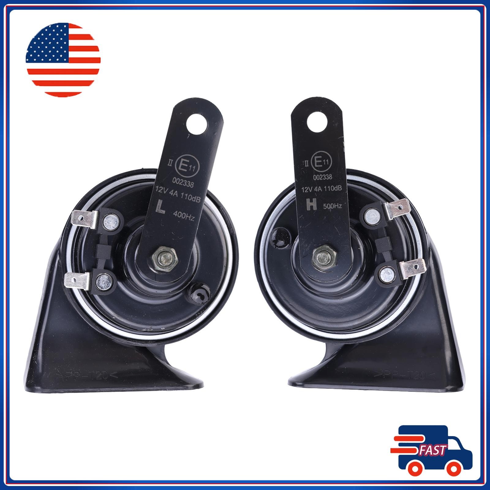 12V 80MM 110 dB Snail Horns for Nissan Altima 1993-25 Truck SUV Boat Motorcycle