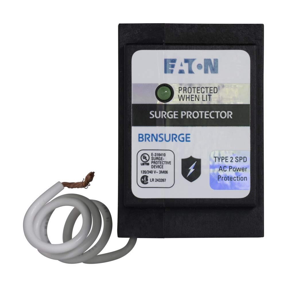 Eaton BRNSURGE Type BR Whole-Panel Circuit Breaker Surge Protective Device Black Eaton BRNSURGE Type BR Whole-Panel Circuit Breaker Surge Protective Device Black