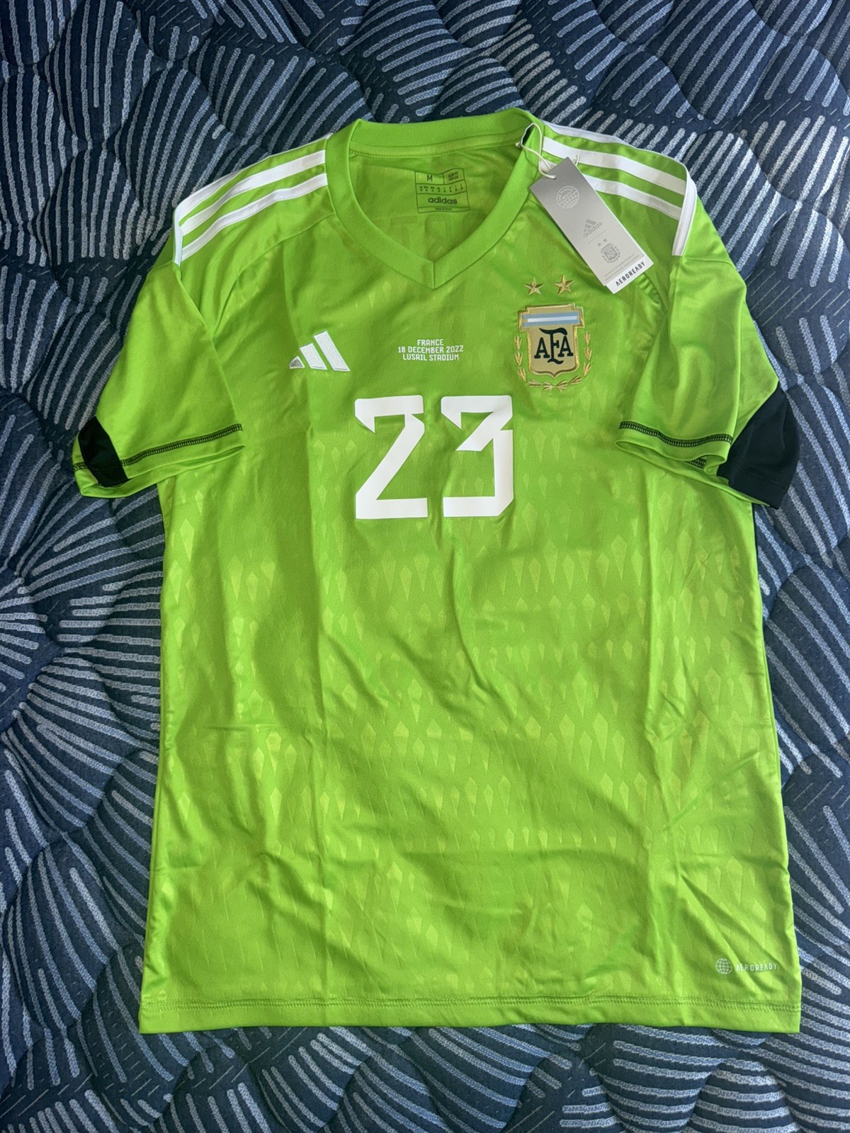 2022 Adidas ARGENTINA Emi Martinez GK Jersey Shirt - World Cup Final VS France