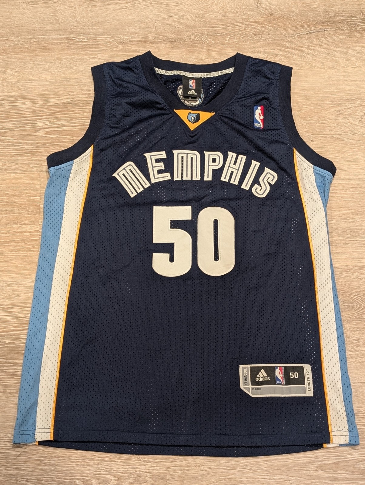 Adidas NBA Zach Randolph Memphis Grizzlies Away Replica Jersey, Size 50 Adidas NBA Zach Randolph Memphis Grizzlies Away Replica Jersey, Size 50