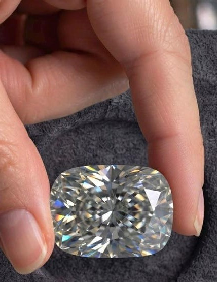 CERTIFIED 6.25 Ct Earth-Mined Natural Gray Diamond  Cushion LOOSE VVS1/ 11.8 mm