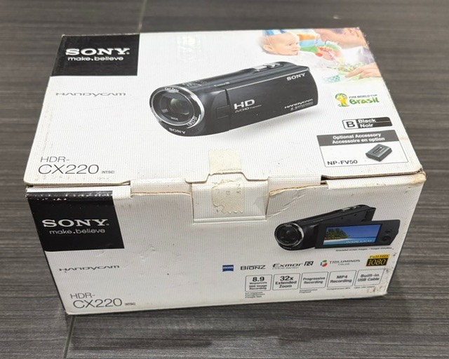 Sony Handycam HDR-CX220 Black Handheld Full HD Video Camcorder