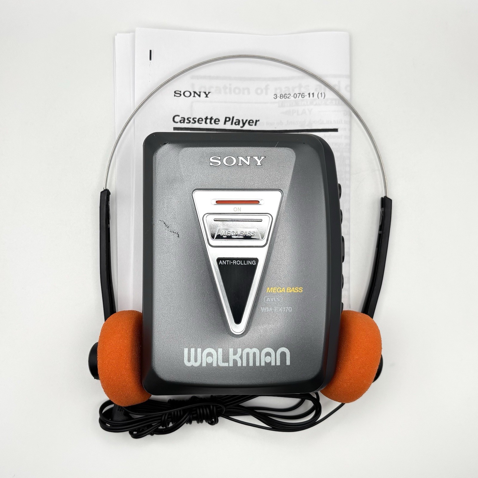 Sony Walkman WM-EX170 Cassette Player - New Belt - Reconditioned