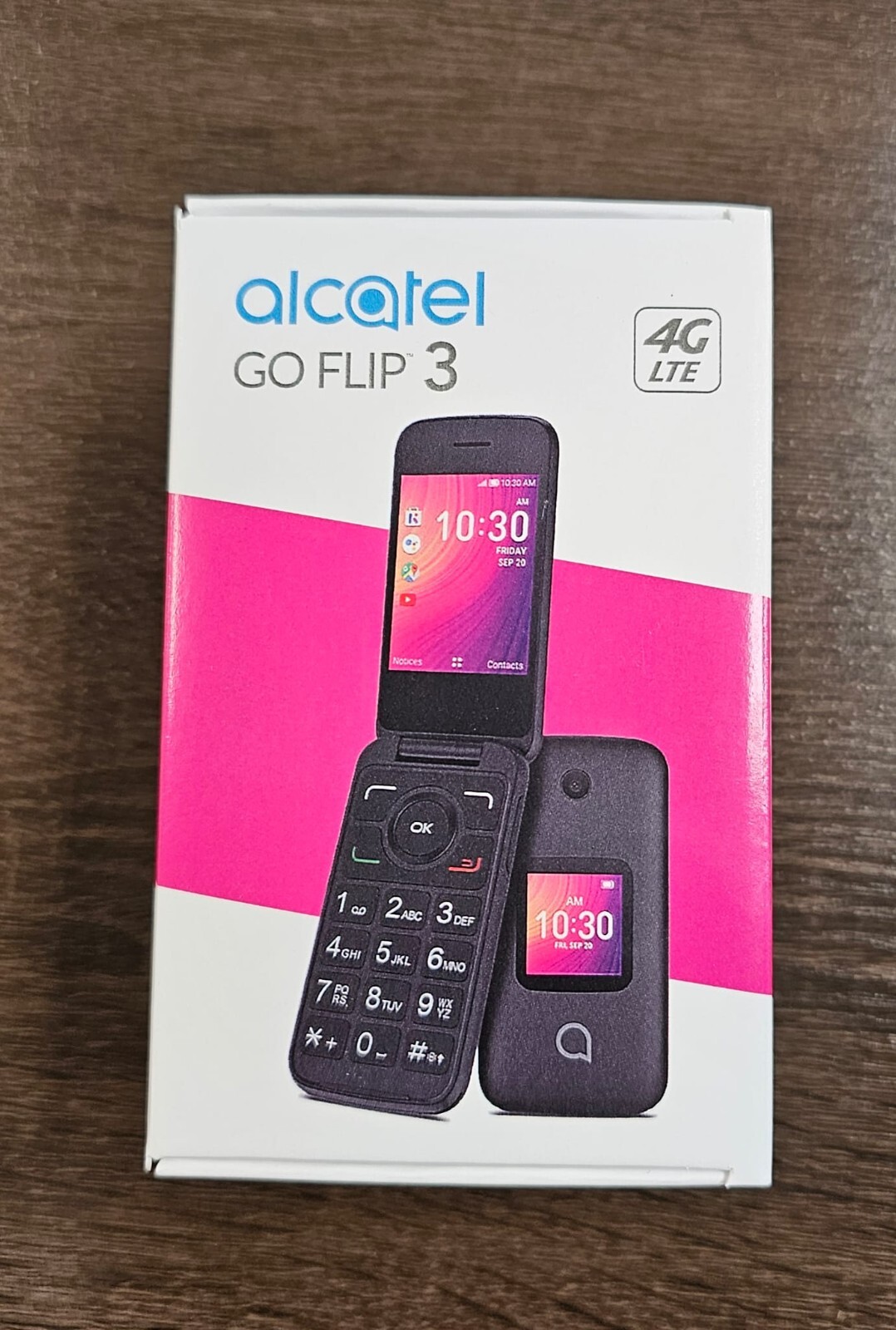 Alcatel GO FLIP 3 Flip Phone 4G LTE 4052W T-Mobile Unlocked AT&T