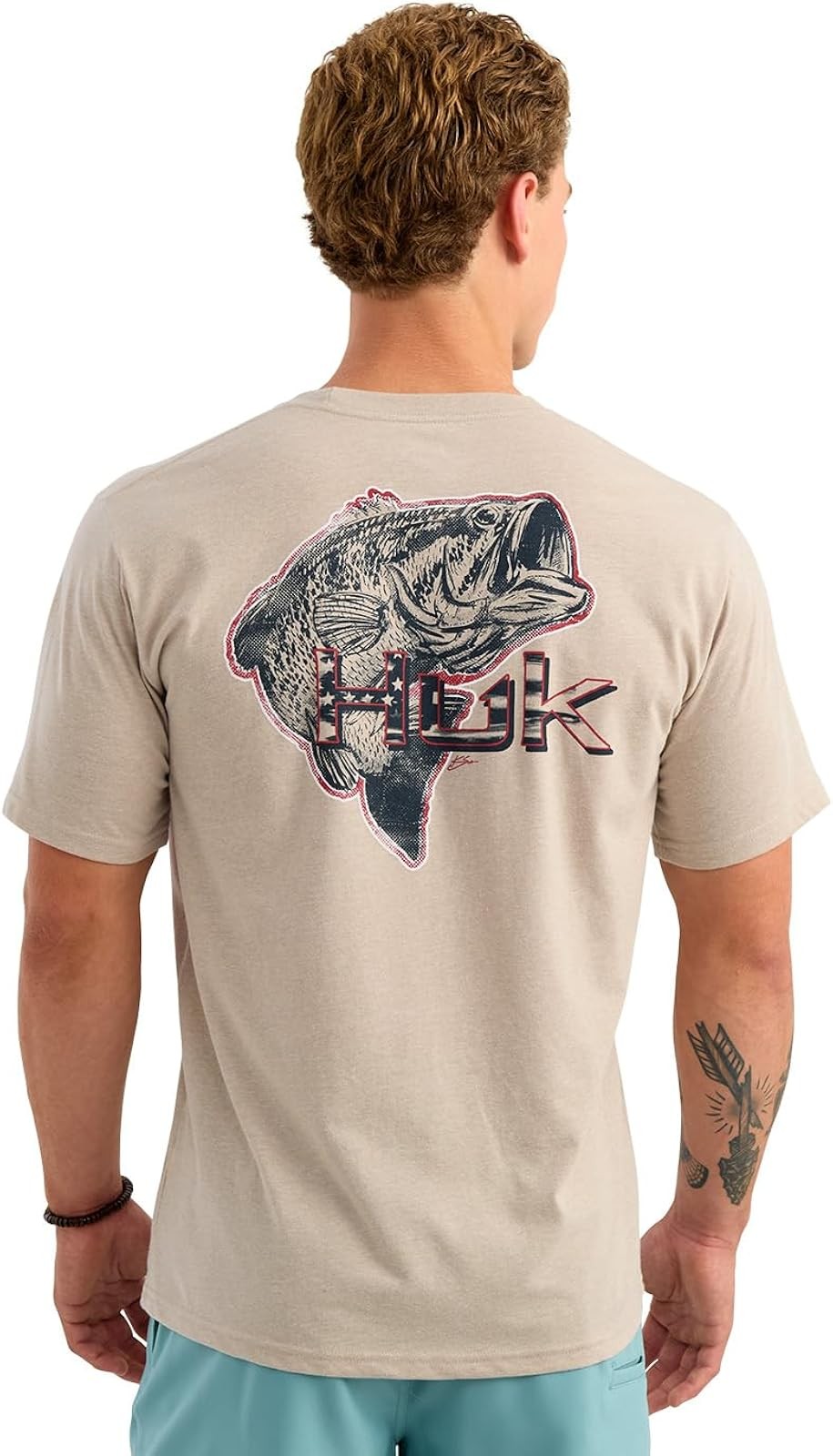 HUK Men's Original Fishing Artwork Graphic Tee - Short Sleeve Casual Shirt
