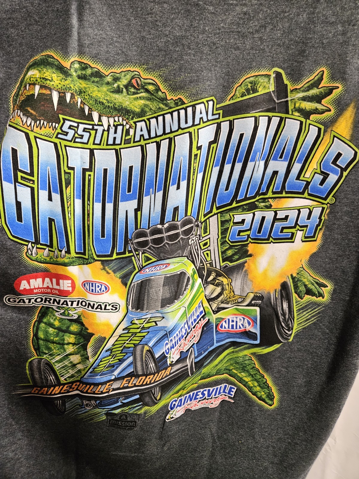 NHRA Gator Nationals Mens T shirt Size Large