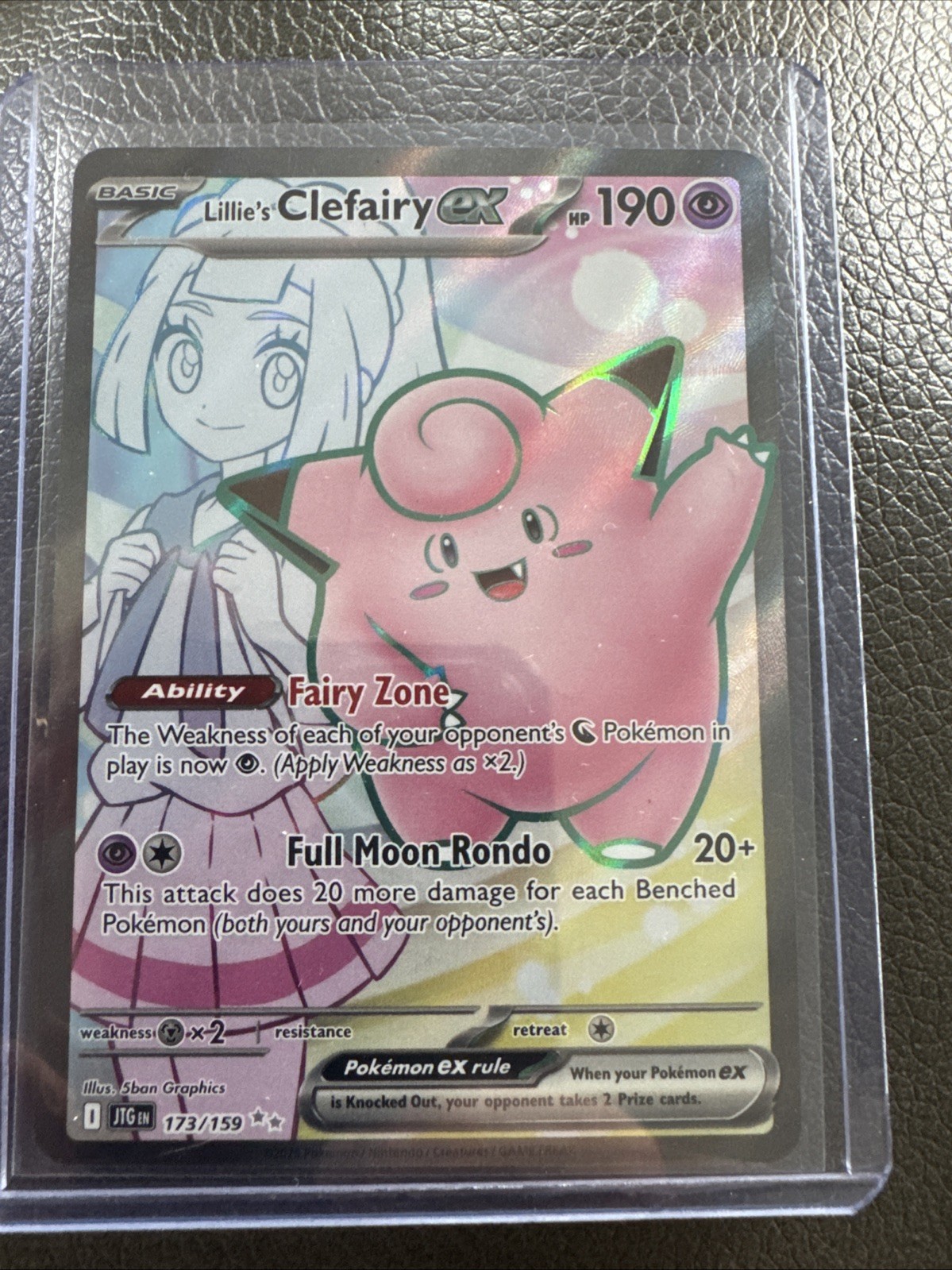 Lillie\'s Clefairy ex 173/159 Sv09: Journey Together Holo Lillie\'s Clefairy ex 173/159 Sv09: Journey Together Holo