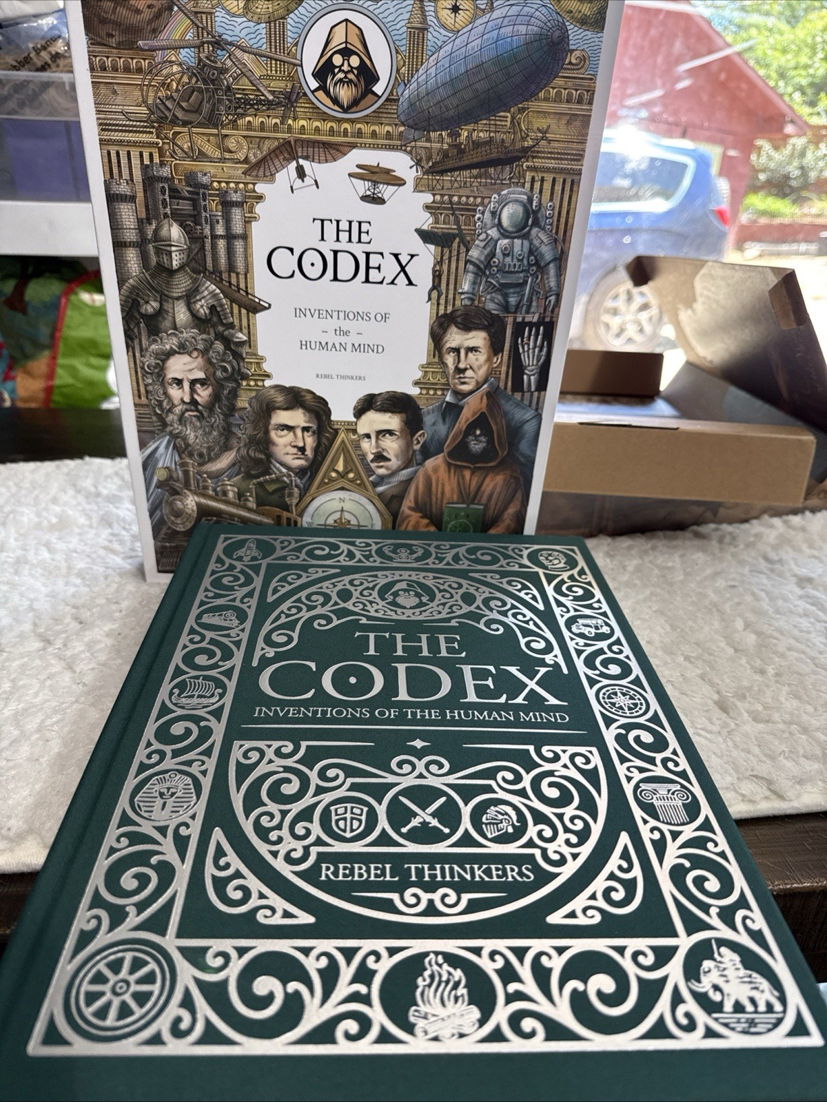 CODEX Inventions Of The Human Mind Deluxe Hardcover Kickstarter New Open Box CODEX Inventions Of The Human Mind Deluxe Hardcover Kickstarter New Open Box