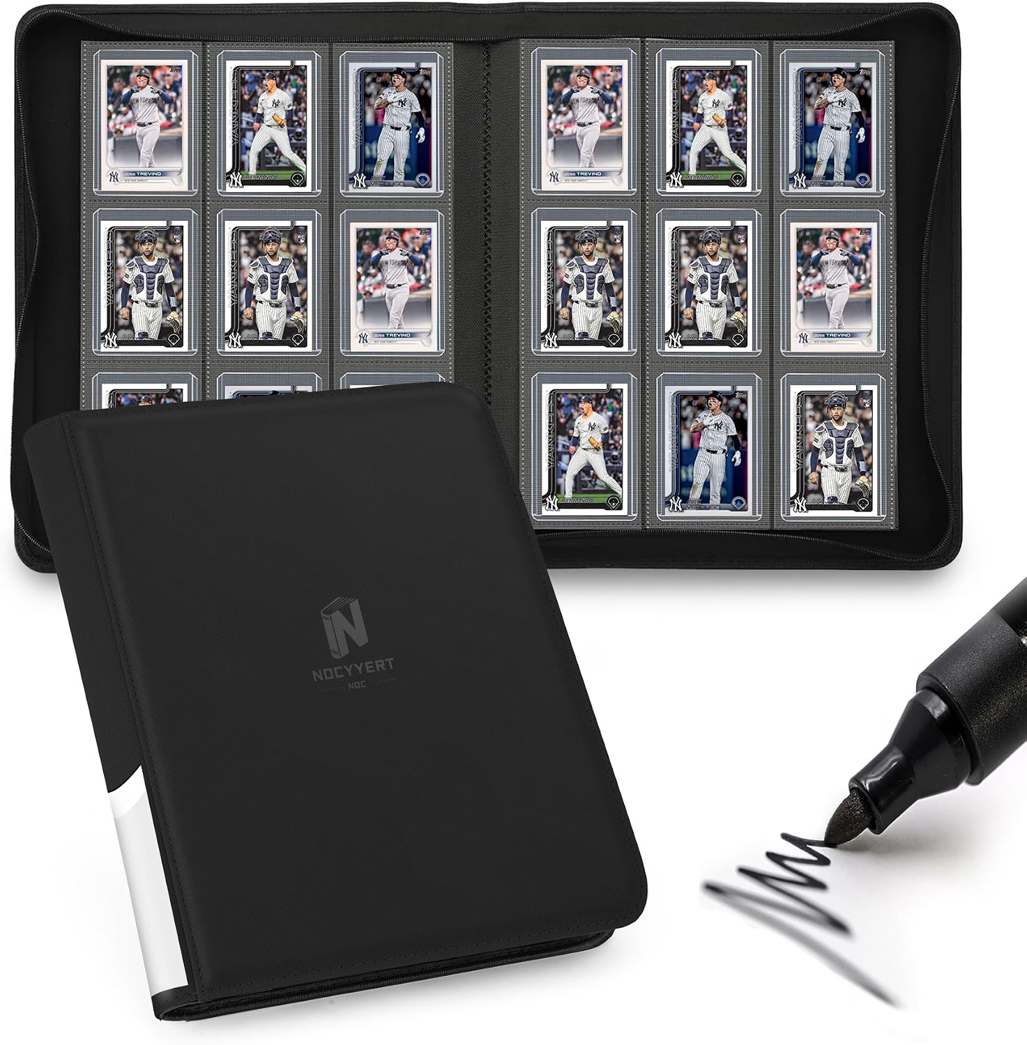 Toploader Binder Holds 324 Cards 9-Pocket Trading Card Album for TCG Sports Card