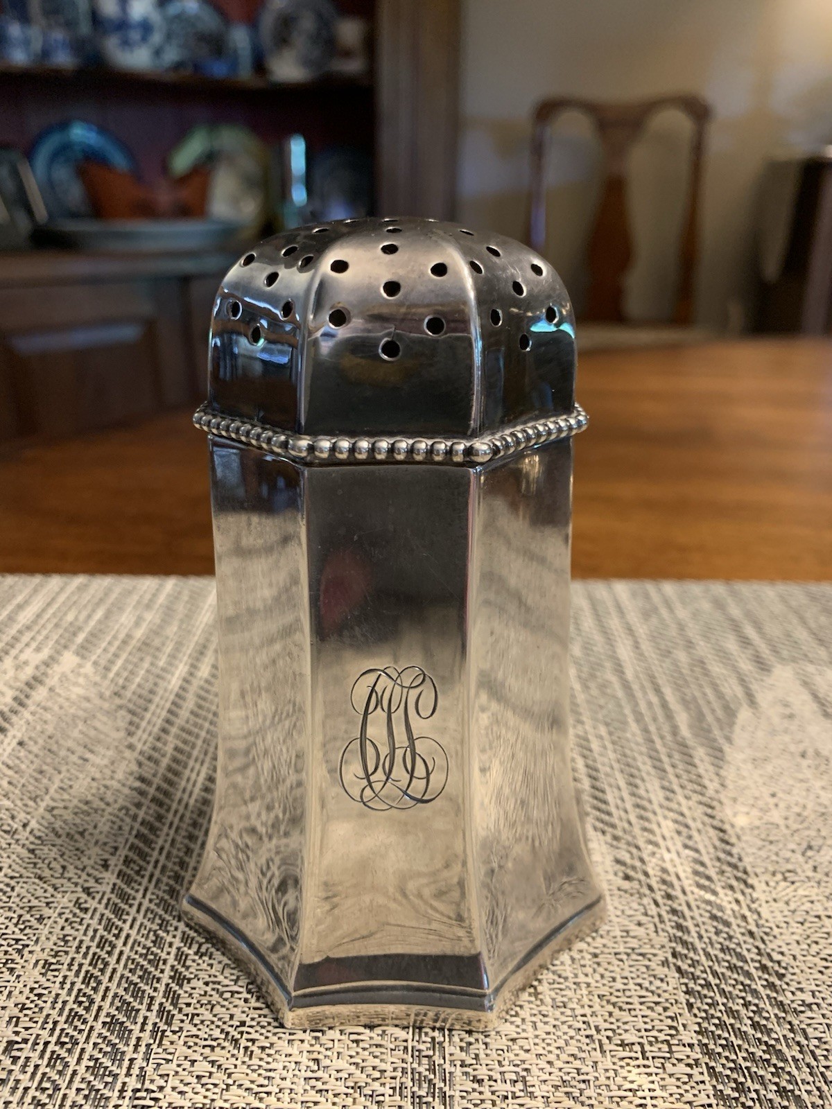19th Century Sterling Silver Sugar Shaker or Muffineer