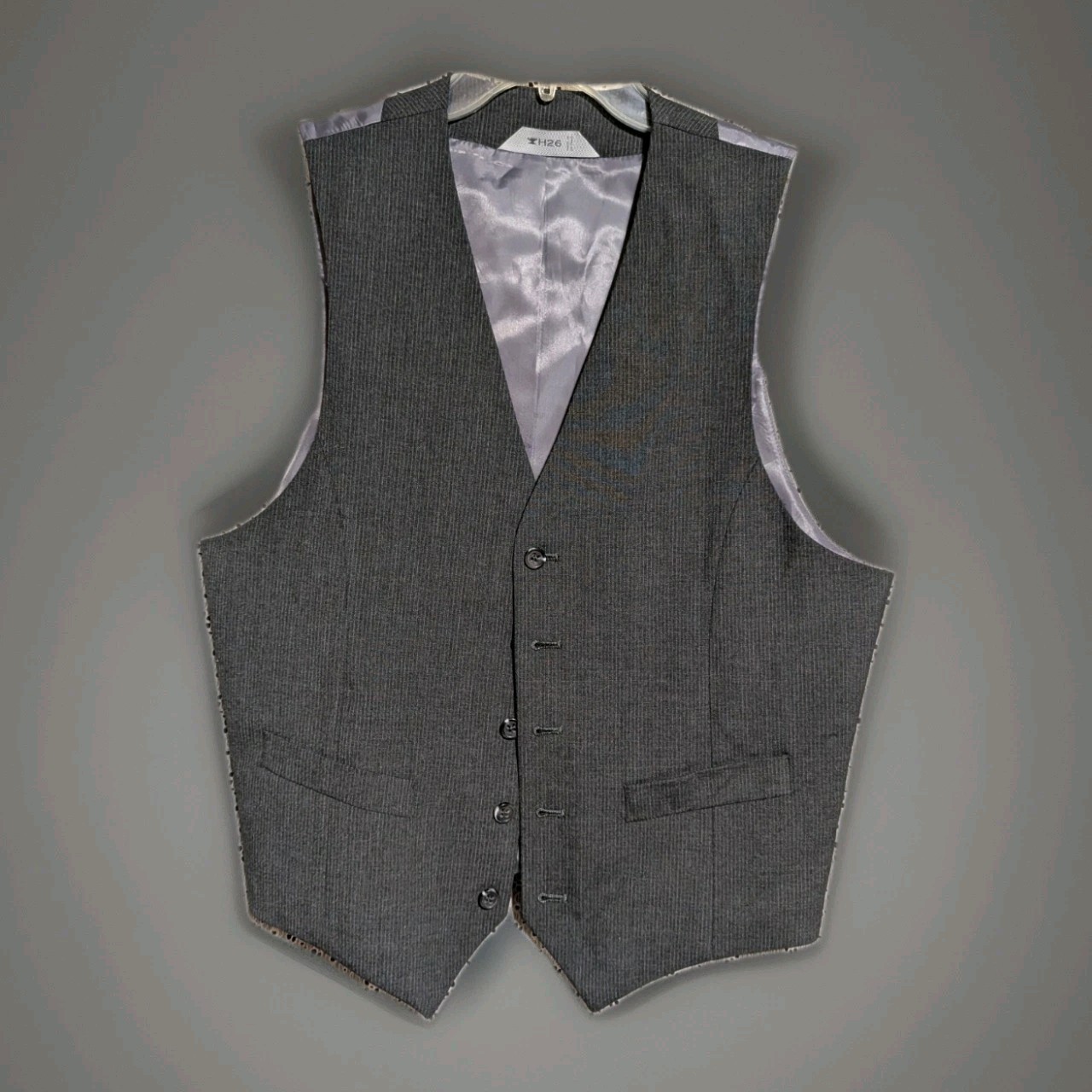 Haggard H26 Men\'s Charcoal Gray Vest Size 40 Large Haggard H26 Men\'s Charcoal Gray Vest Size 40 Large