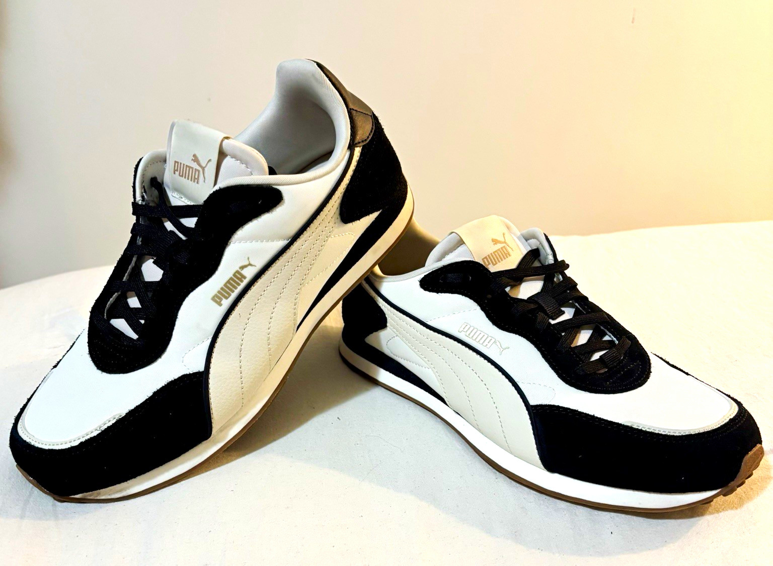 PUMA ST. Miller WOMEN’S Size 9.5 Rose Sneakers White/Black 402636-10