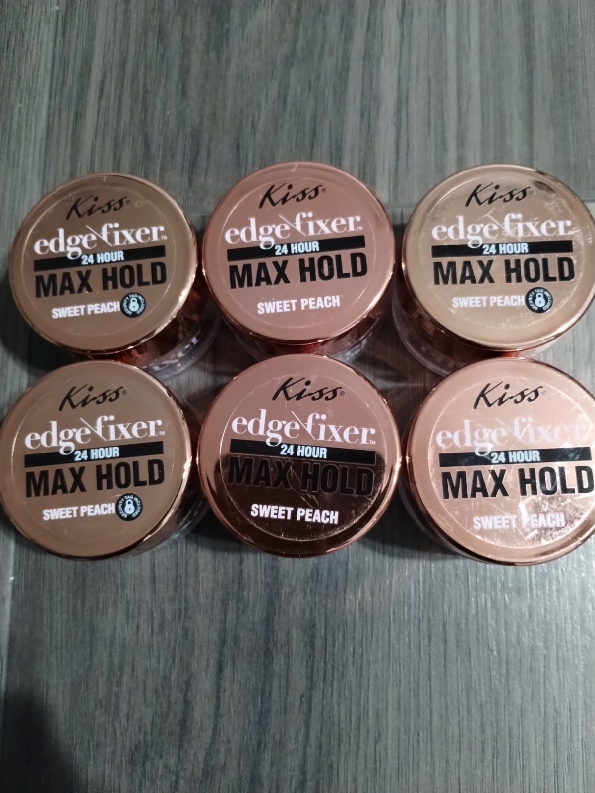 6 Kiss Edge Fixer Max Hold Sweet Peach