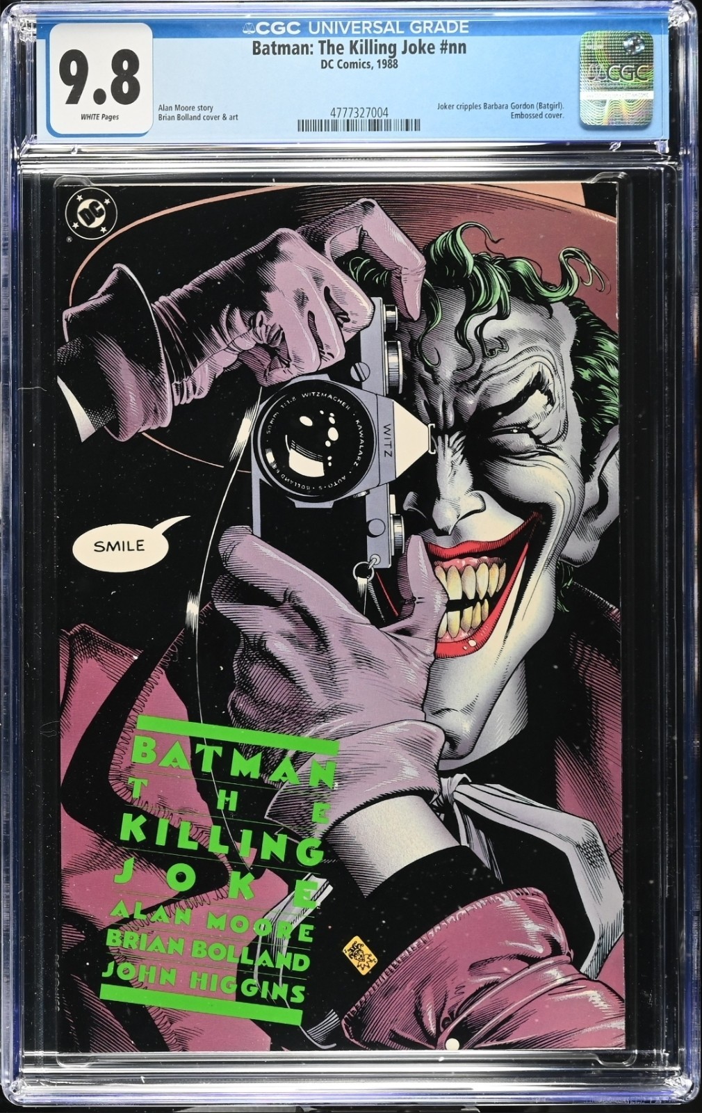 🃏 Batman: The Killing Joke | CGC 9.8 White Pages | First Print | Joker's Origin