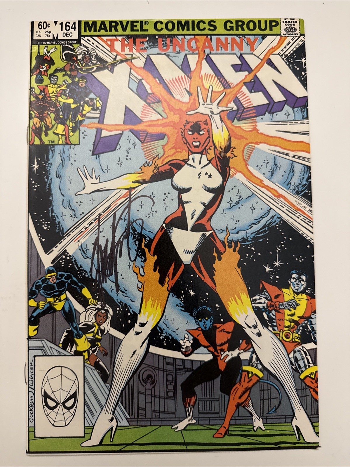 The Uncanny X-Men #164 (Marvel 1982) 🔑 KEY ISSUE 🔥 SIGNED CHRIS CLAREMONT