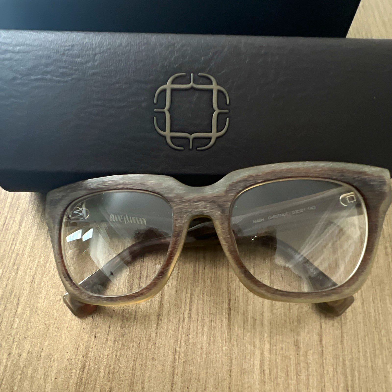 Blake Kuwahara Nash Chestnut Brown 53-21 140 Acetate Full Rim Japan