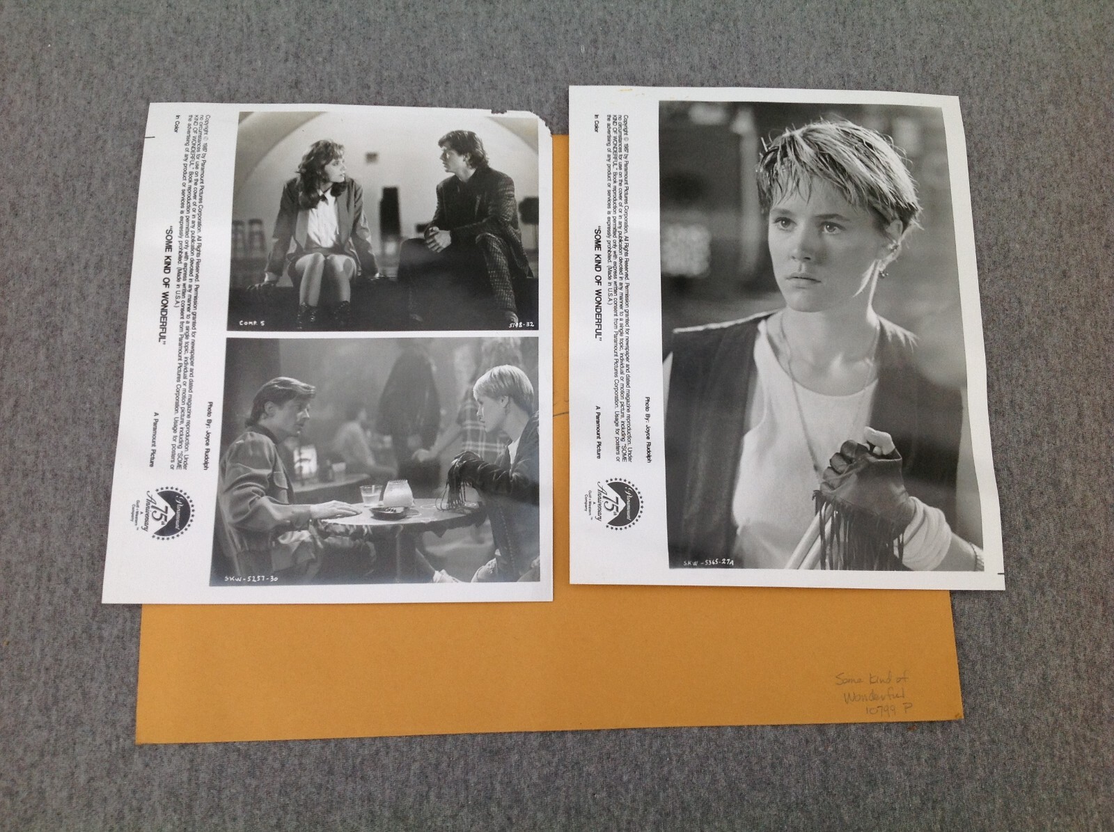 1987 Some Kind Of Wonderful Press Kit
