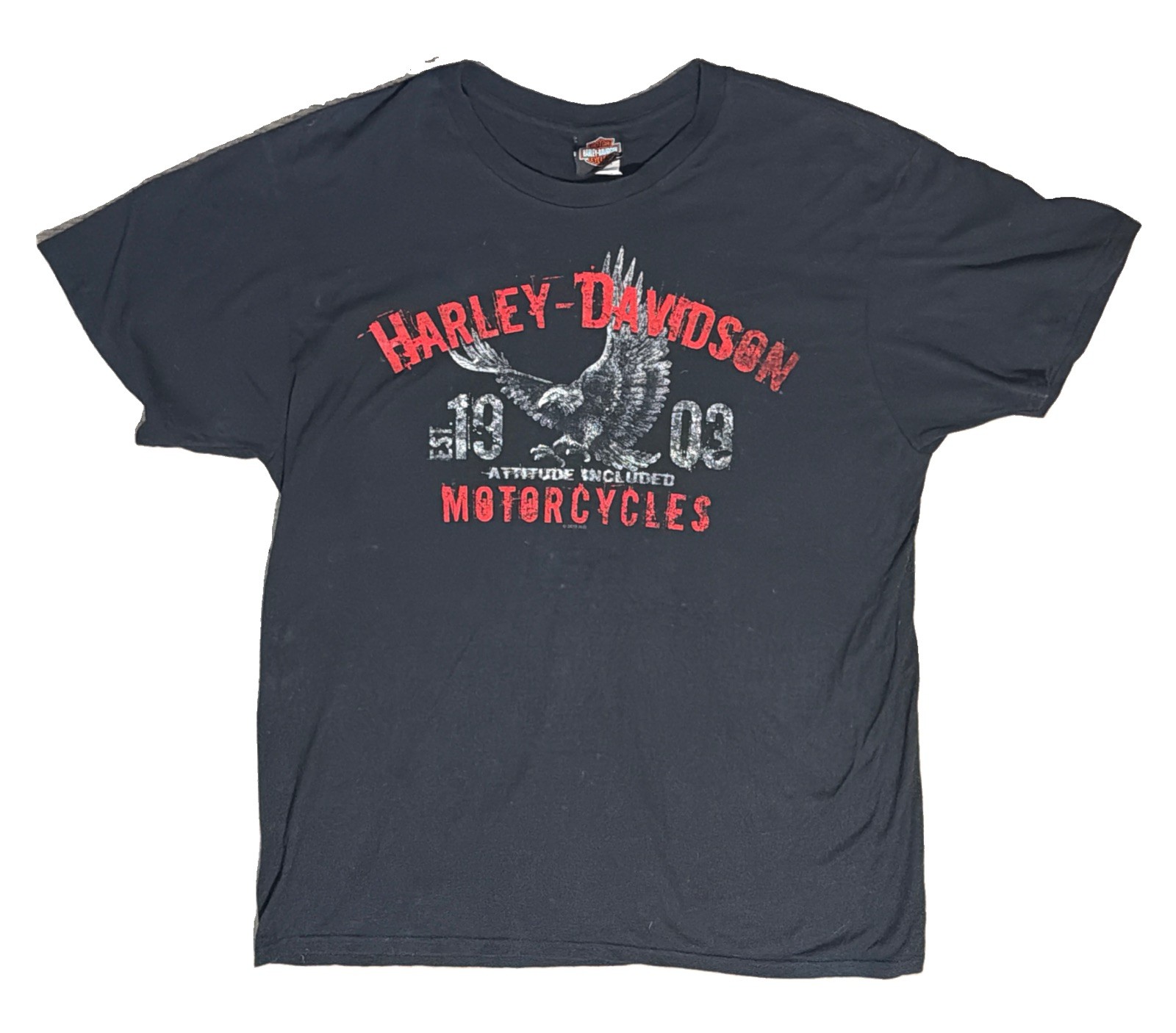 Harley-Davidson Mobile Bay Attitude Included Black Short Sleeve T-Shirt Men\'s XL