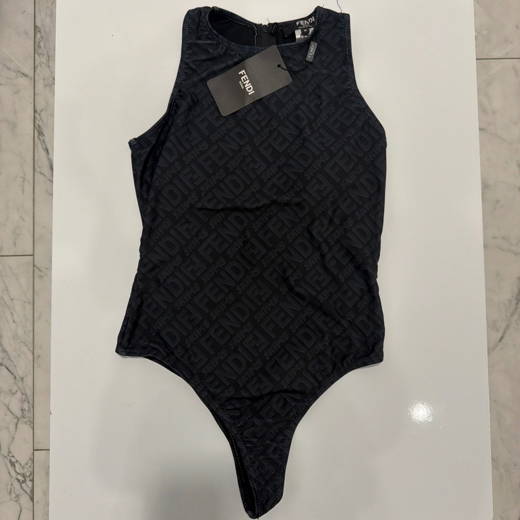 Fendi x SKIMS High Neck Bodysuit Black New Size XL Fendi x SKIMS High Neck Bodysuit Black New Size XL