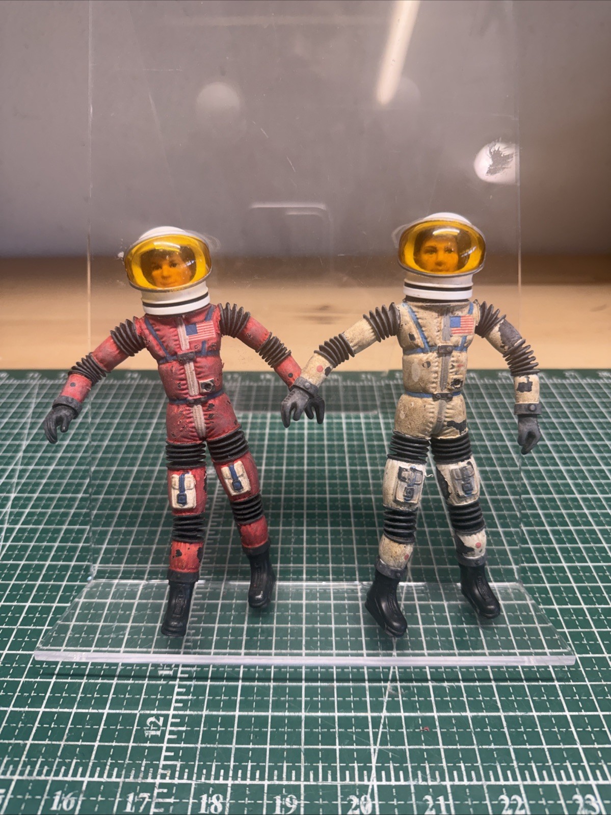 VGT Lot of 2 Mattel 1966 Major Matt Mason Man in Space Figure Sgt Storm + Helmet