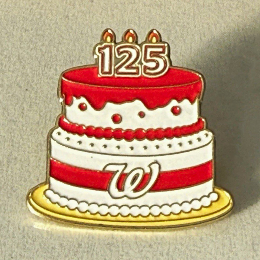 Cake Design “125” Washington Nationals “W” Collectible Pinback Cake Design “125” Washington Nationals “W” Collectible Pinback
