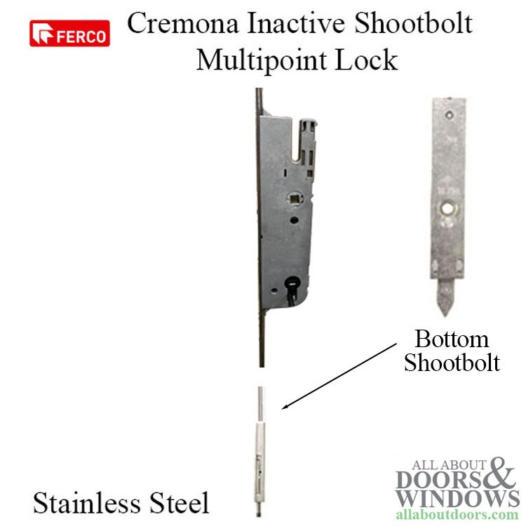 Cremona 35/92 Inactive Shootbolt Passive Door Silver Ferguard