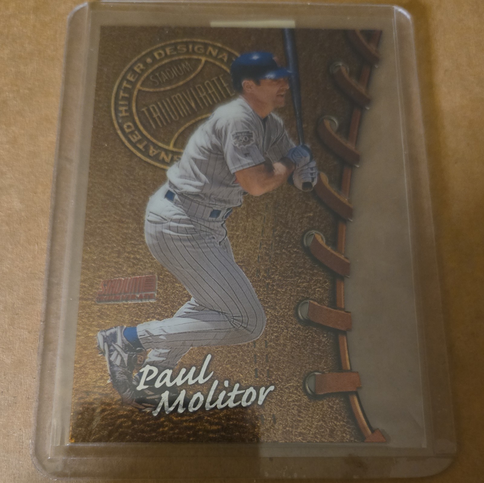 1998 Topps Stadium Club - Triumvirate Paul Molitor #T18A Luminescent 1998 Topps Stadium Club - Triumvirate Paul Molitor #T18A Luminescent