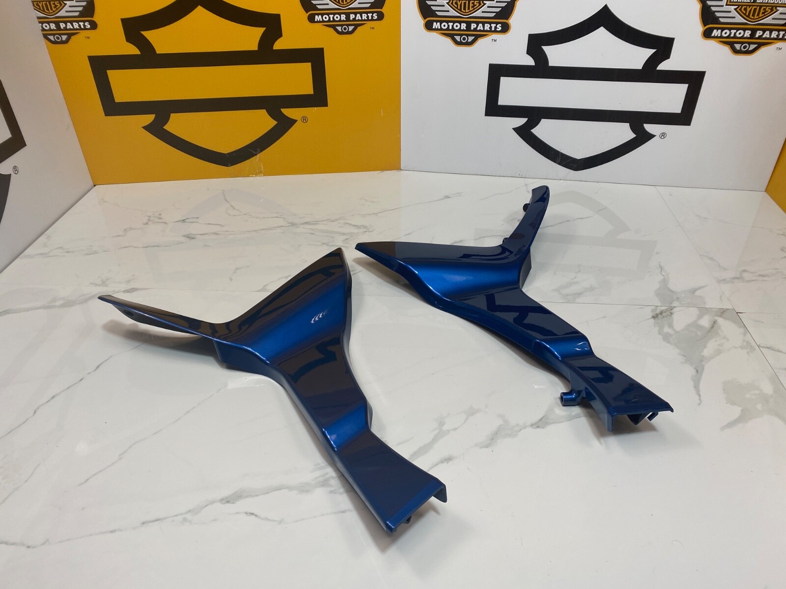 OEM 15-23🔥Genuine Harley Road Glide Chin Spoiler Side Fairing Plates Only🔥