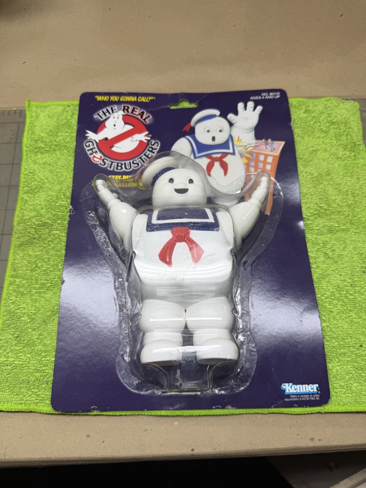 1986 Kenner Real Ghostbusters Stay-Puft Marshmallow Man Kroger Variant MOC 80110